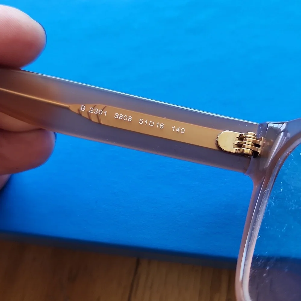 Burberry Translucent Tan Cat-Eye Sunglasses with Brown Gradient Lenses